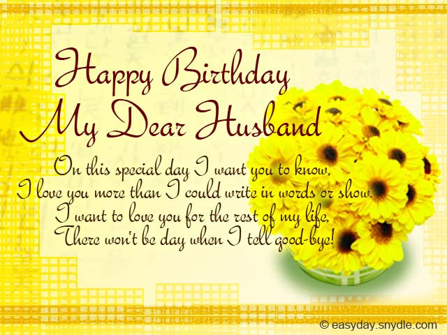 Birthday Wishes For Hubby
 Birthday Messages for Your Husband Easyday