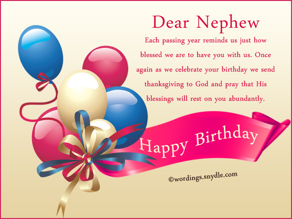 Birthday Wishes For Nephew
 Nephew Birthday Messages Happy Birthday Wishes for Nephew