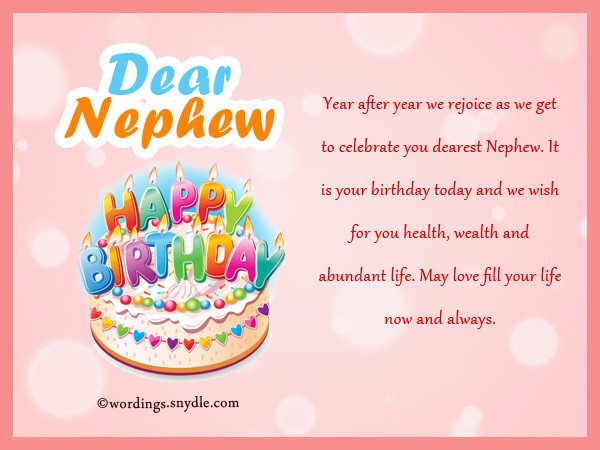 Birthday Wishes For Nephew
 Nephew Birthday Messages Happy Birthday Wishes for Nephew