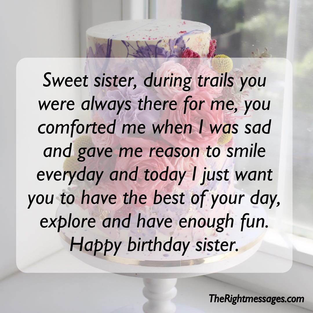 Birthday Wishes For Sister Quotes
 Short And Long Birthday Messages Wishes & Quotes For