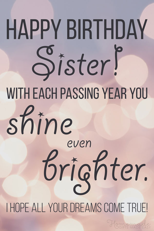 Birthday Wishes For Sister Quotes
 150 Happy Birthday Wishes for Sister Find the Perfect