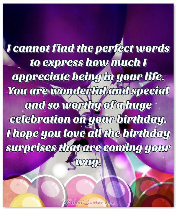 Birthday Wishes For Someone Special
 Deepest Birthday Wishes and for Someone Special in