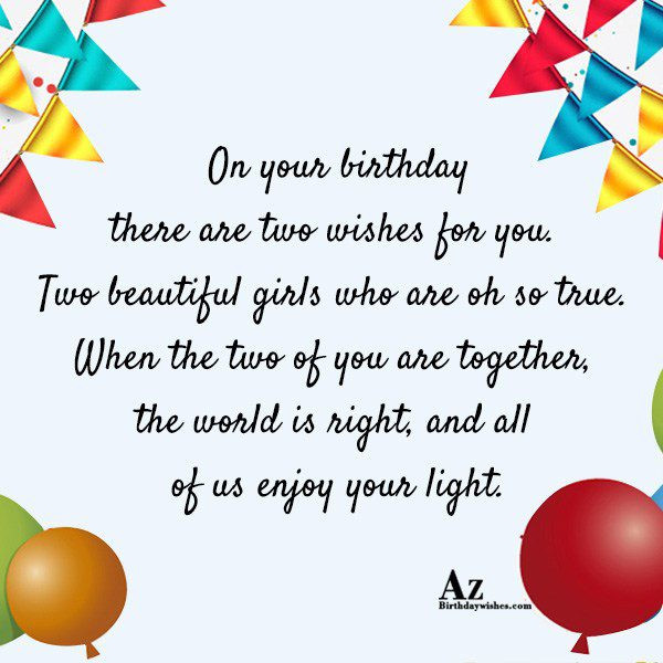 Birthday Wishes For Twins
 Birthday Wishes For Twins Page 5