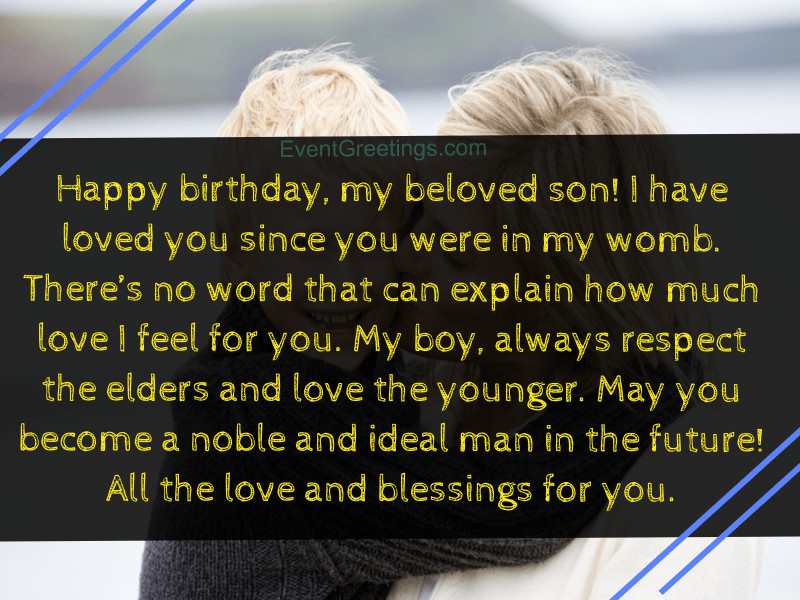 Birthday Wishes From Mom To Son
 30 Best Happy Birthday Son From Mom Quotes With