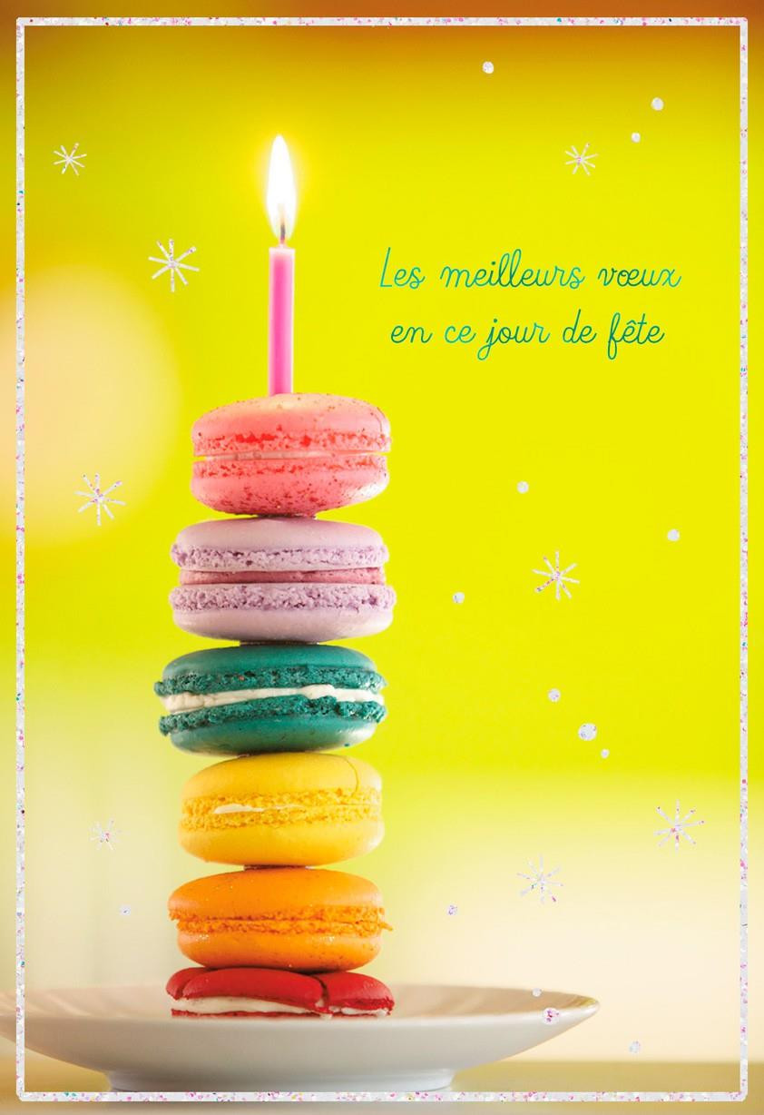 Birthday Wishes In French
 Macarons French Language Birthday Card Greeting Cards