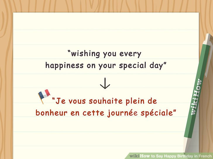 Birthday Wishes In French
 4 Ways to Say Happy Birthday in French wikiHow