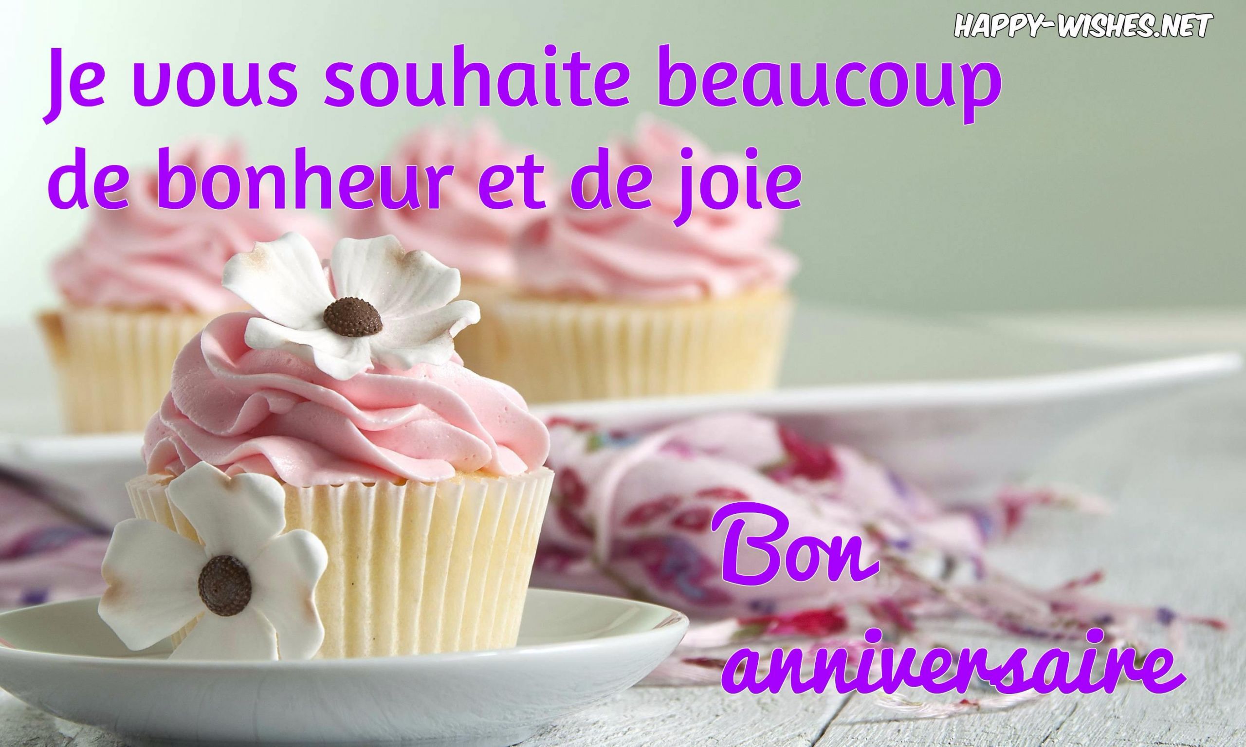 Birthday Wishes In French
 Happy Birthday Bon anniversaire Wishes In French