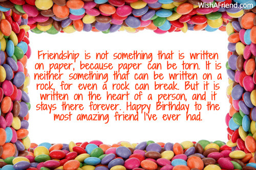 Birthday Wishes To A Best Friend
 Best Friend Birthday Wishes