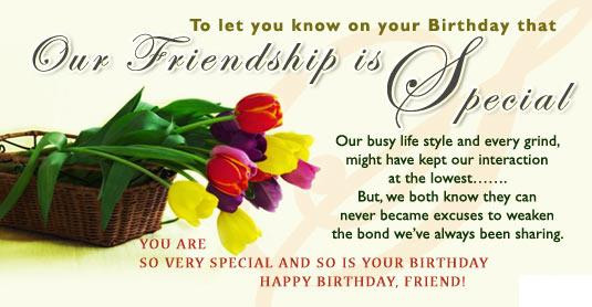 Birthday Wishes To A Special Friend
 Beautiful Birthday Wishes on Friendship ImpFashion All