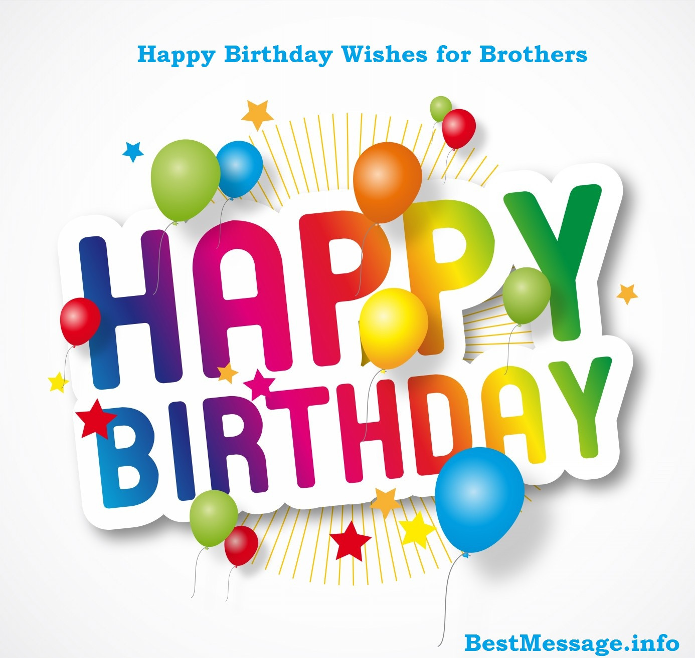 Birthday Wishes To Brother
 happy birthday wishes to brother BestMessage