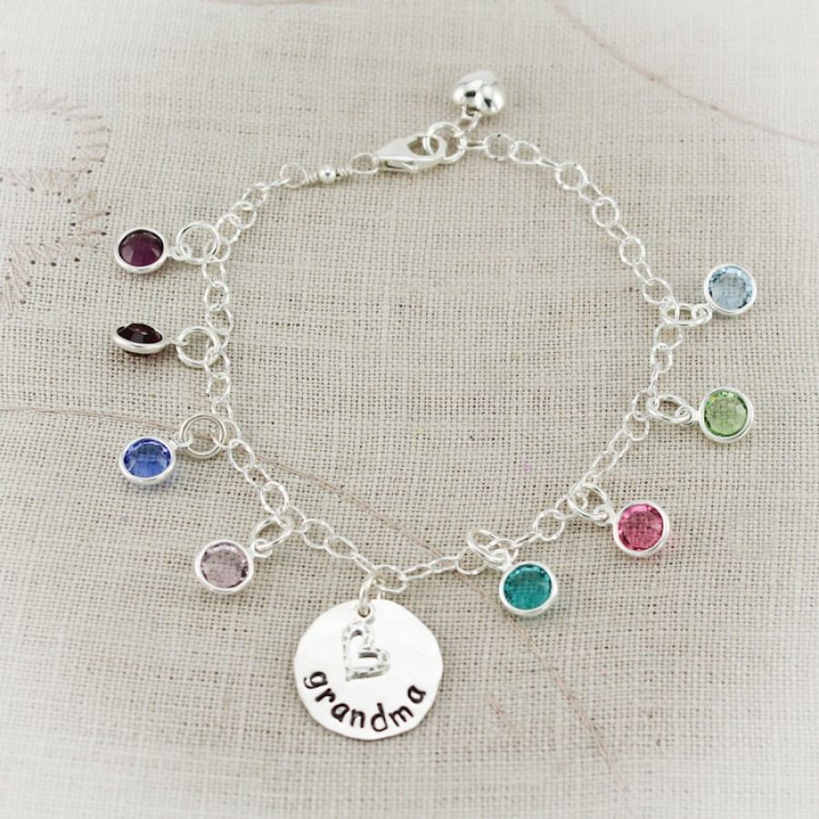 Birthstone Charms For Bracelets
 Nanny s Birthstone Charm Bracelet