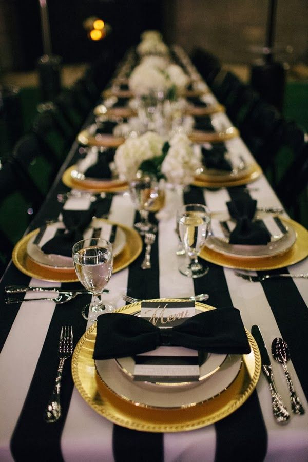 Black And Gold Wedding Theme
 Picture elegant black and gold wedding ideas 7
