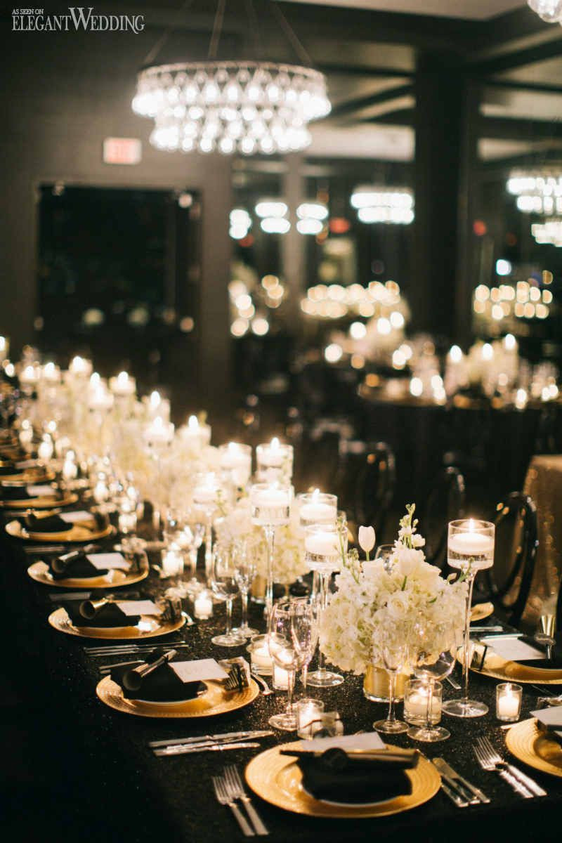 Black And Gold Wedding Theme
 Black and Gold Wedding Inspiration