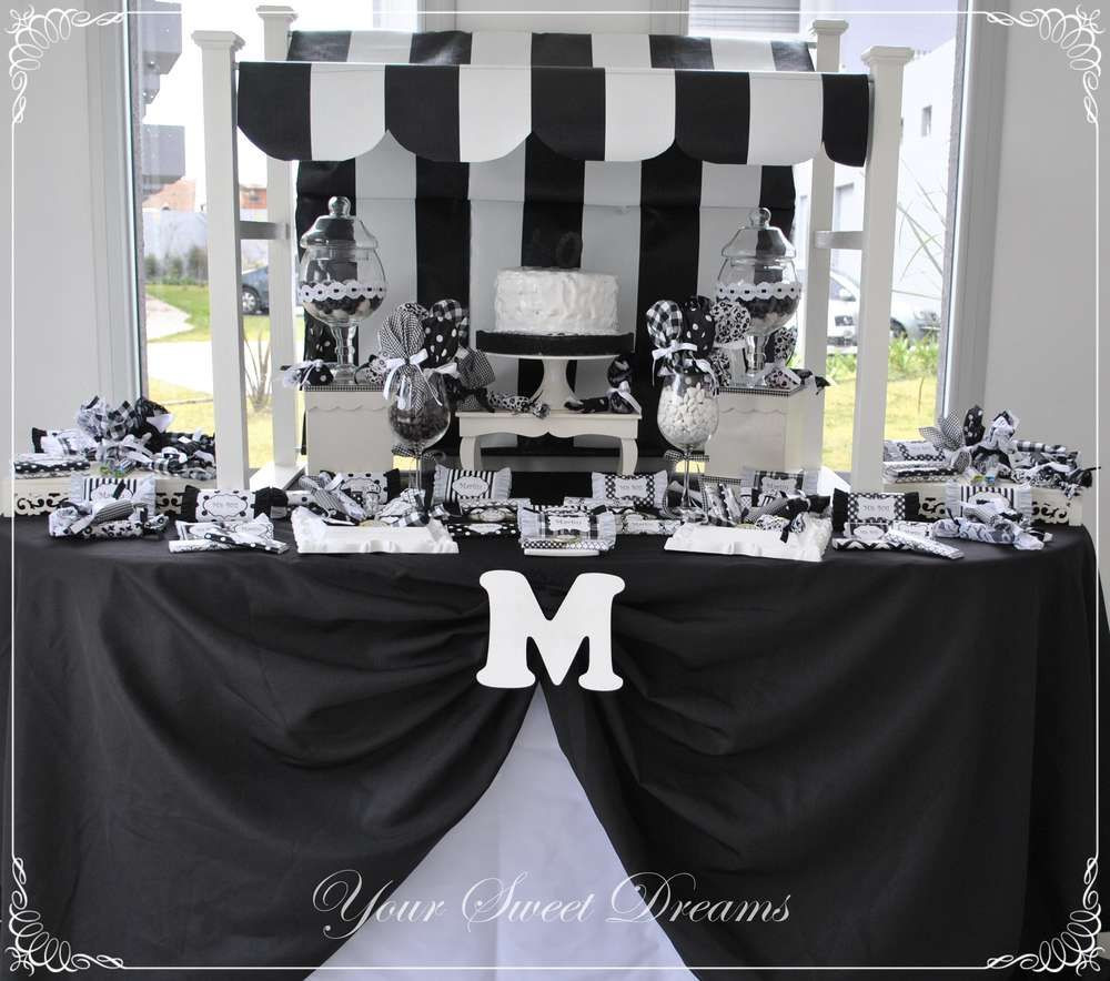 Black And White Birthday Party Decorations
 Black and White Birthday Party Ideas