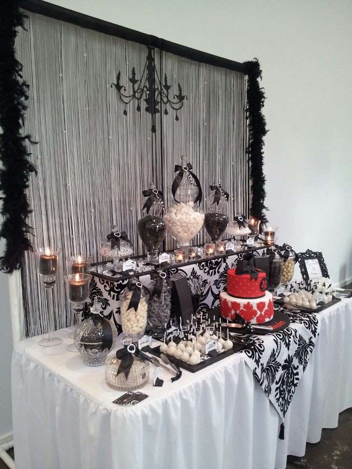 Black And White Birthday Party Decorations
 Black and White Birthday Party Ideas