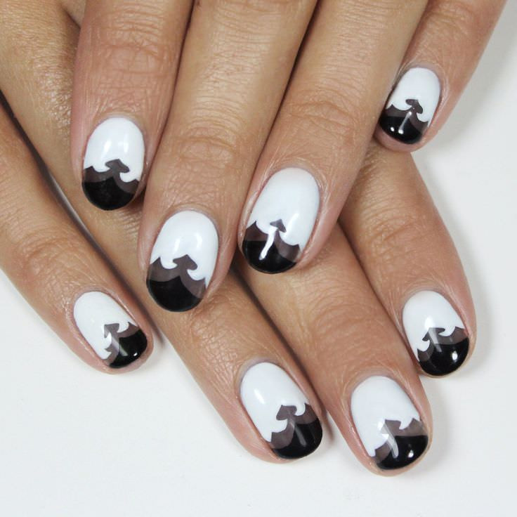 Black And White Nail Art Design
 45 Black and White Nail Art Designs Ideas