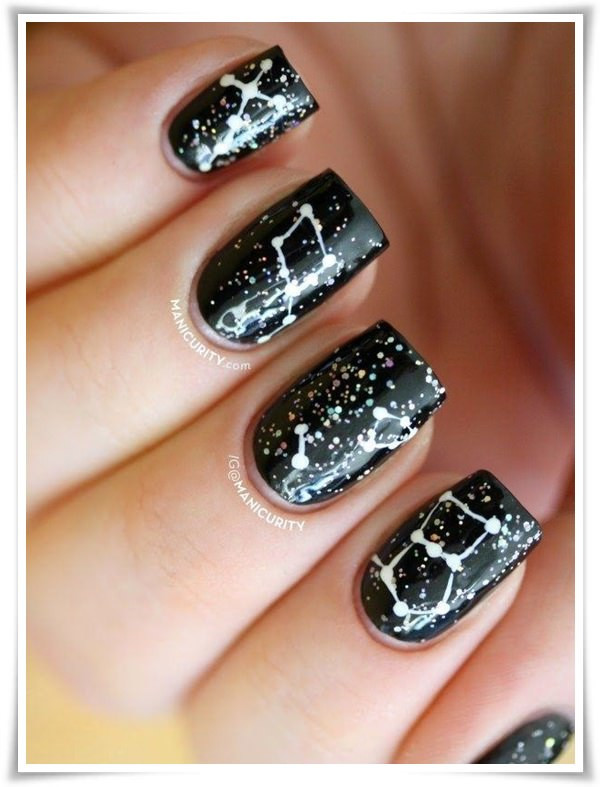 Black And White Nail Art Design
 50 Classic Black And White Nail Art Designs