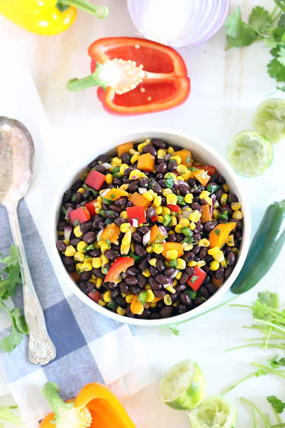 Black Bean And Corn Salad
 Black Bean and Corn Salad