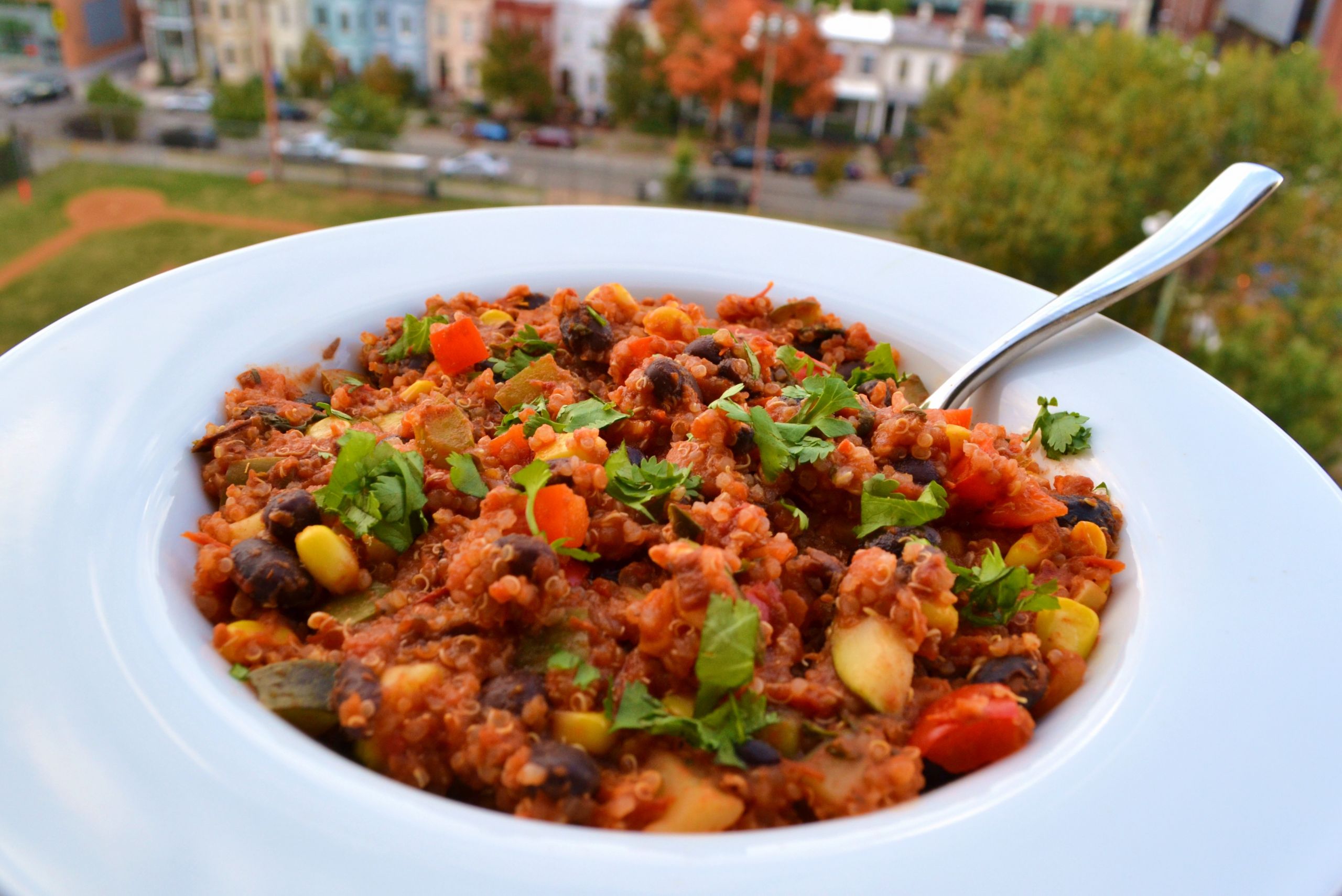 Black Bean Quinoa Chili
 Meatless Monday Quinoa Black Bean Chili