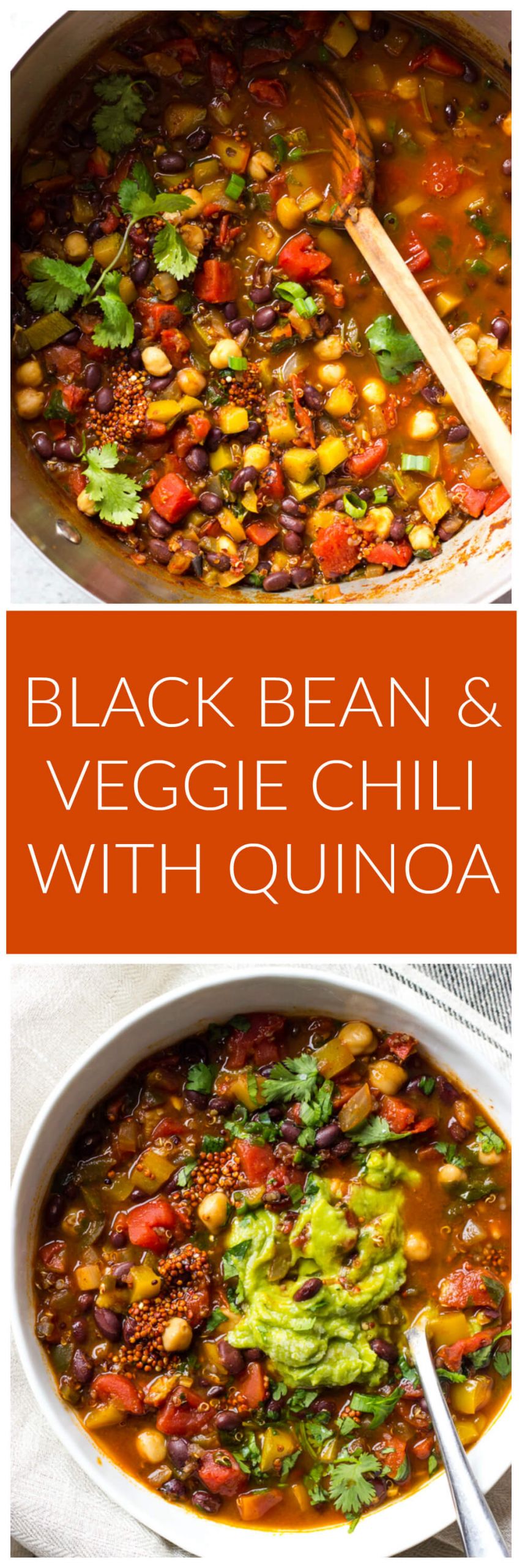 Black Bean Quinoa Chili
 Black Bean and Veggie Chili with Quinoa Little Broken