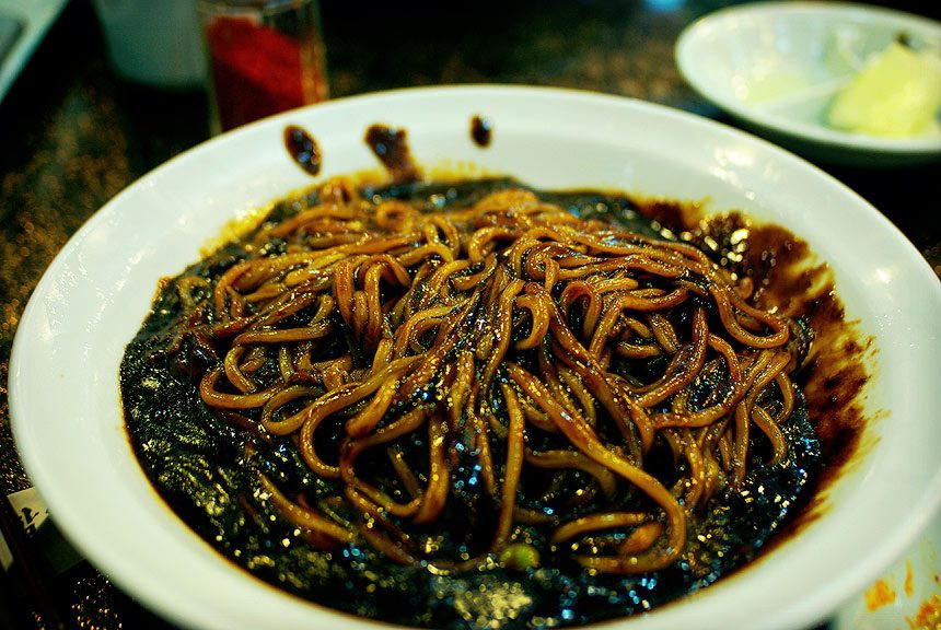 Black Bean Sauce Noodles
 Jajangmyeon Black bean sauce noodles Must try food in