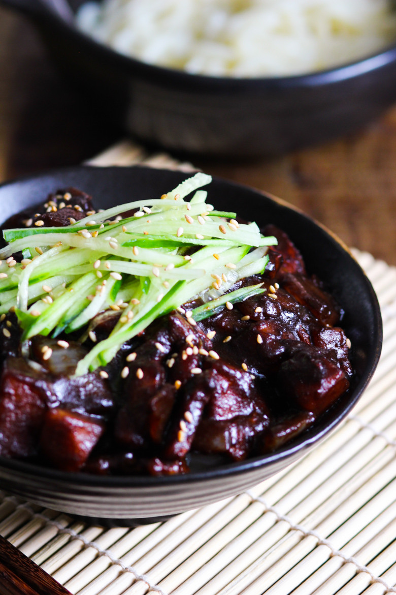 Black Bean Sauce Noodles
 Better Than Takeout Black Bean Sauce Noodles Jajangmyeon