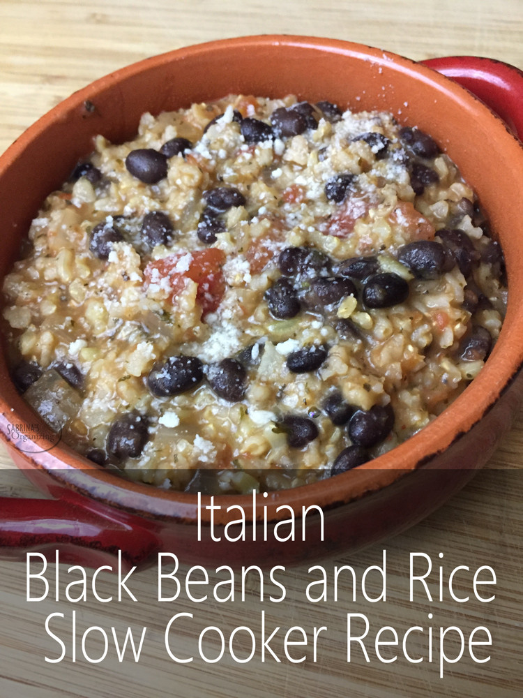 Black Beans And Rice Slow Cooker
 Italian Black Beans and Rice Slow Cooker Recipe