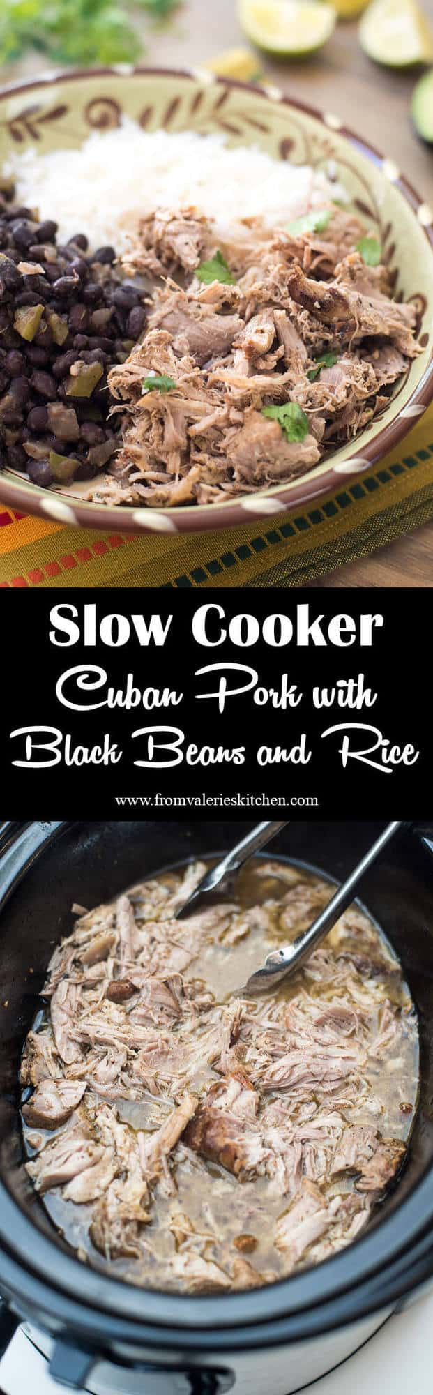 Black Beans And Rice Slow Cooker
 Slow Cooker Cuban Pork with Black Beans and Rice