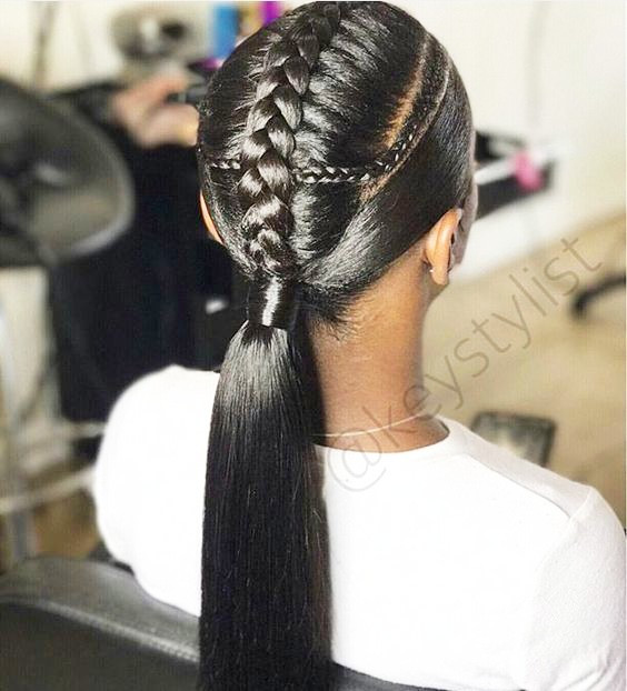 Black Braided Ponytail Hairstyles
 Braided Ponytail Hairstyles for Black Hair