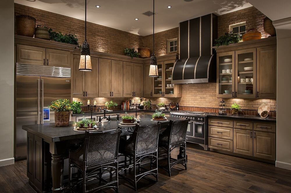 Black Kitchen Walls
 52 Dark Kitchens with Dark Wood and Black Kitchen Cabinets