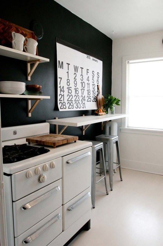 Black Kitchen Walls
 Remodelaholic