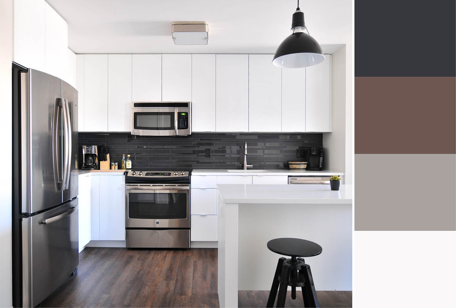 Black Kitchen Walls
 30 Accent Wall Color binations To Match Any Style