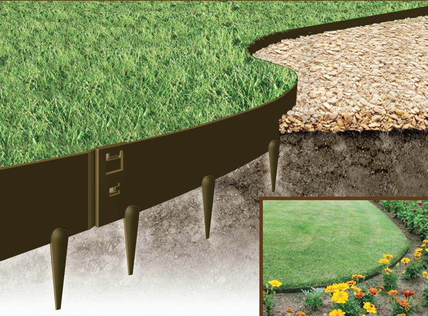 Black Metal Landscape Edging
 Flexible Steel Garden Edging Galvanised & Powder Coated