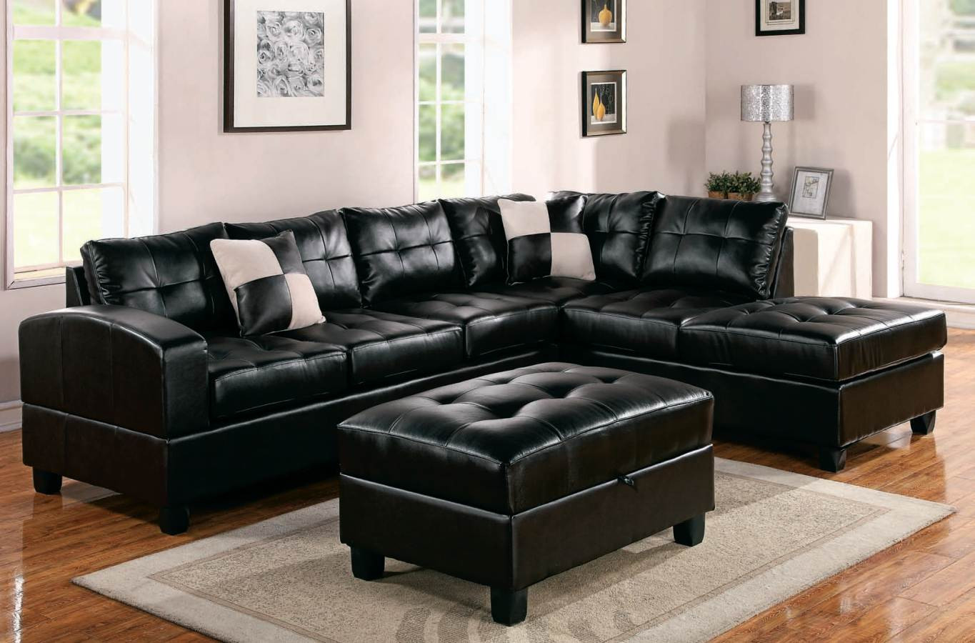 Black Sofa Living Room Ideas
 Decorating a Room with Black Leather Sofa Traba Homes