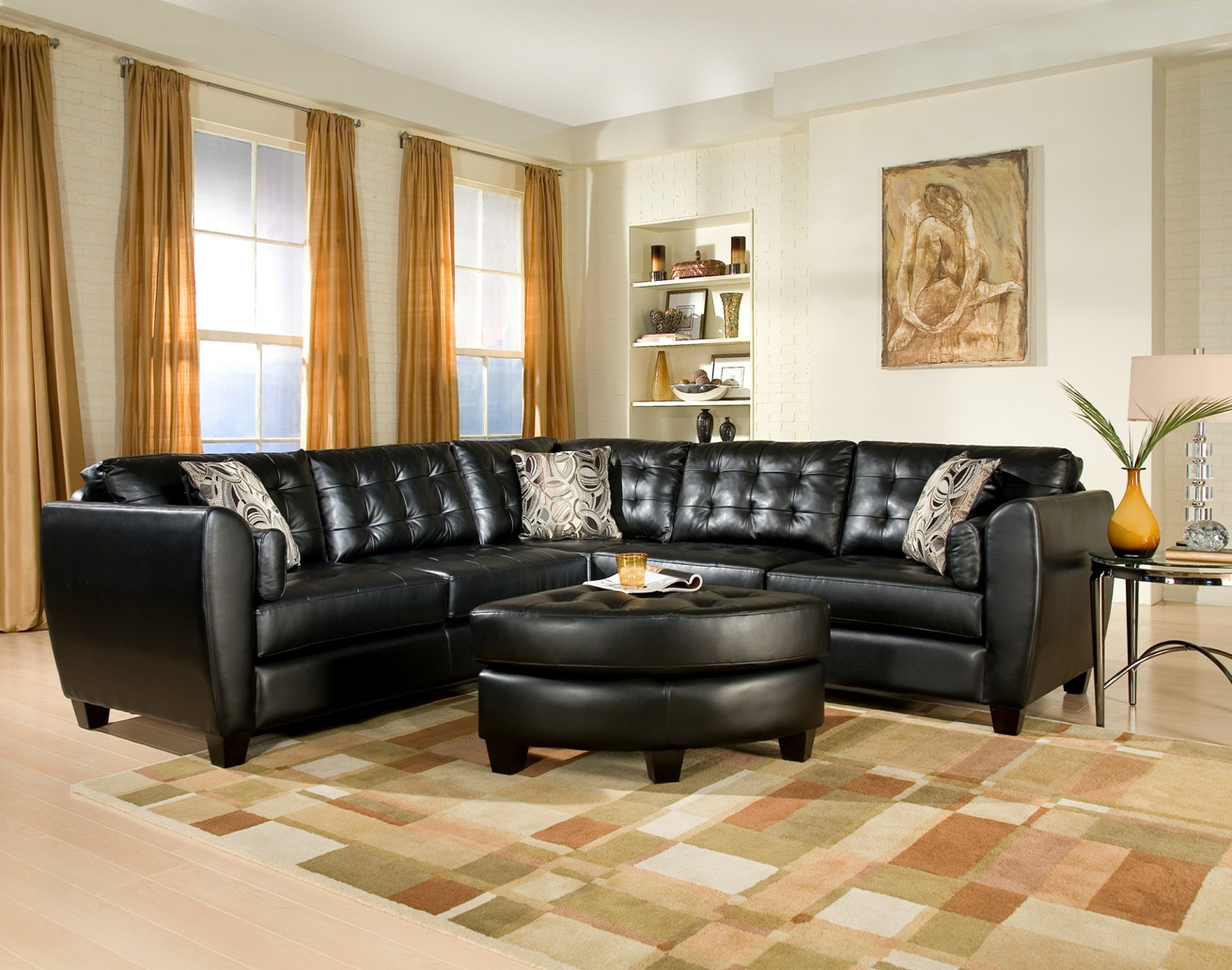 Black Sofa Living Room Ideas
 Living Room Ideas with Sectionals Sofa for Small Living