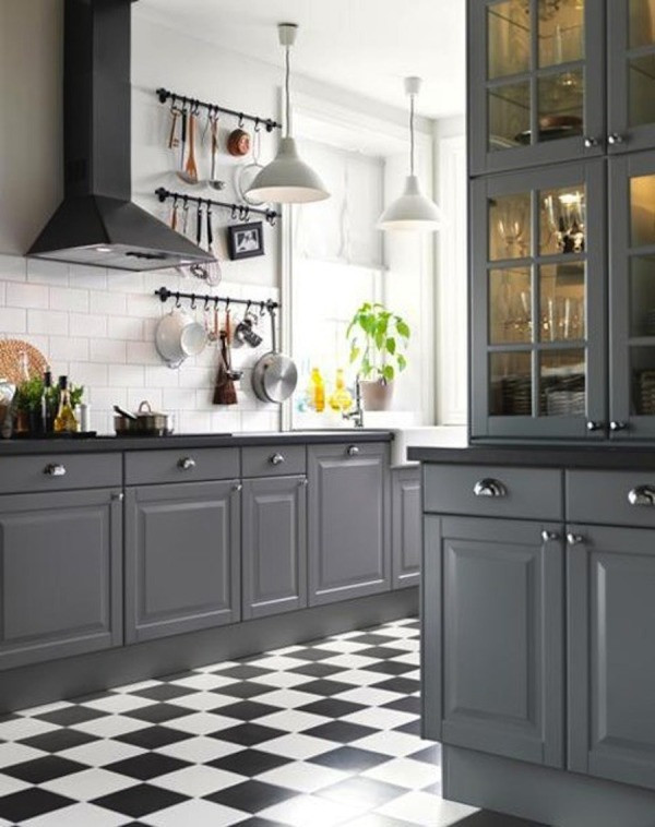 Black White And Gray Kitchen
 Remodelaholic