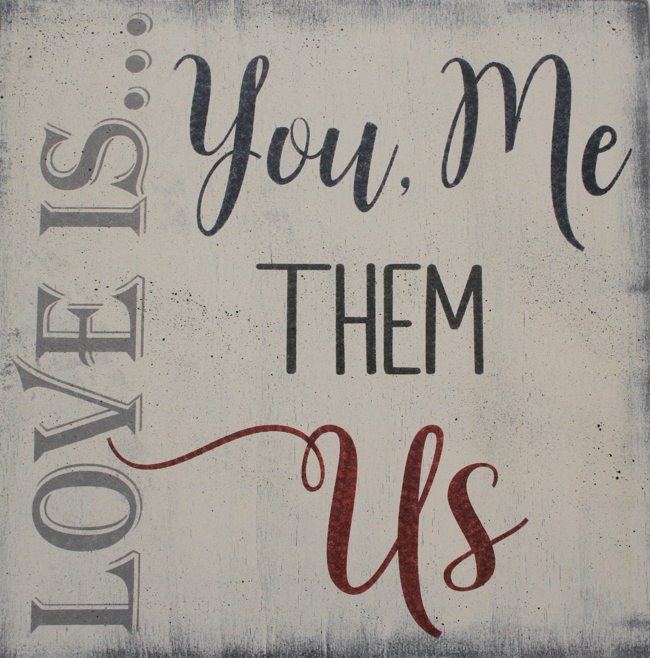 Blended Family Quotes
 Love Us Blended Family Wall Sign