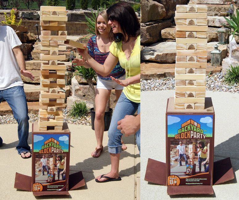 Block Party Games For Kids
 Backyard Block Party Massive Outdoor Wooden Block Game