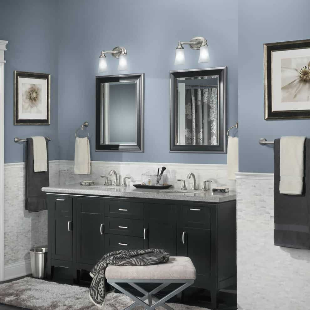 Blue And Gray Bathroom Decor
 Bathroom Paint Colors That Always Look Fresh and Clean