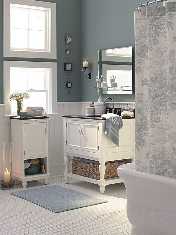 Blue And Gray Bathroom Decor
 Blue grey bathroom design Andrew and I want a dark and