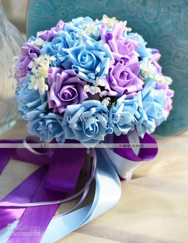 Blue And Purple Wedding Flowers
 Blue Purple Wedding