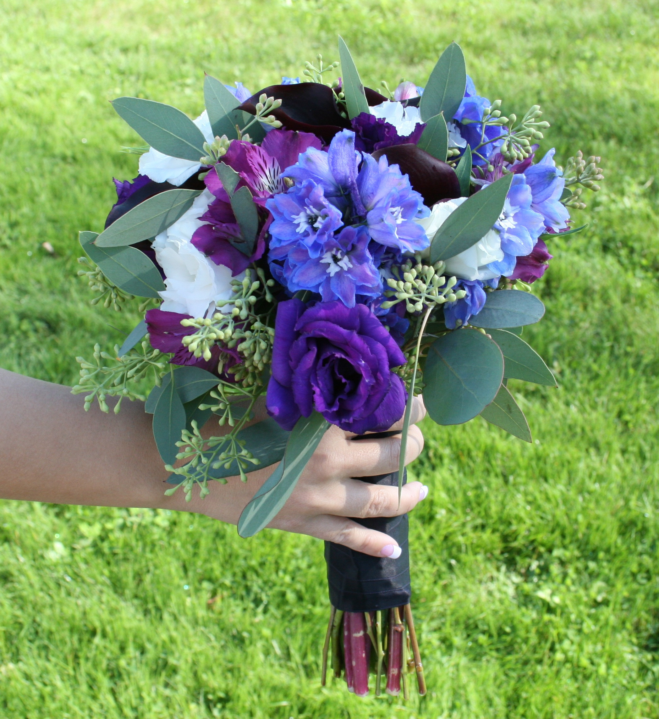 Blue And Purple Wedding Flowers
 purple