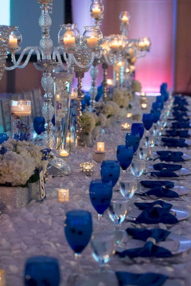 Blue And Silver Wedding Decorations
 25 Elegant Blue And Silver Wedding Decorations Ideas For