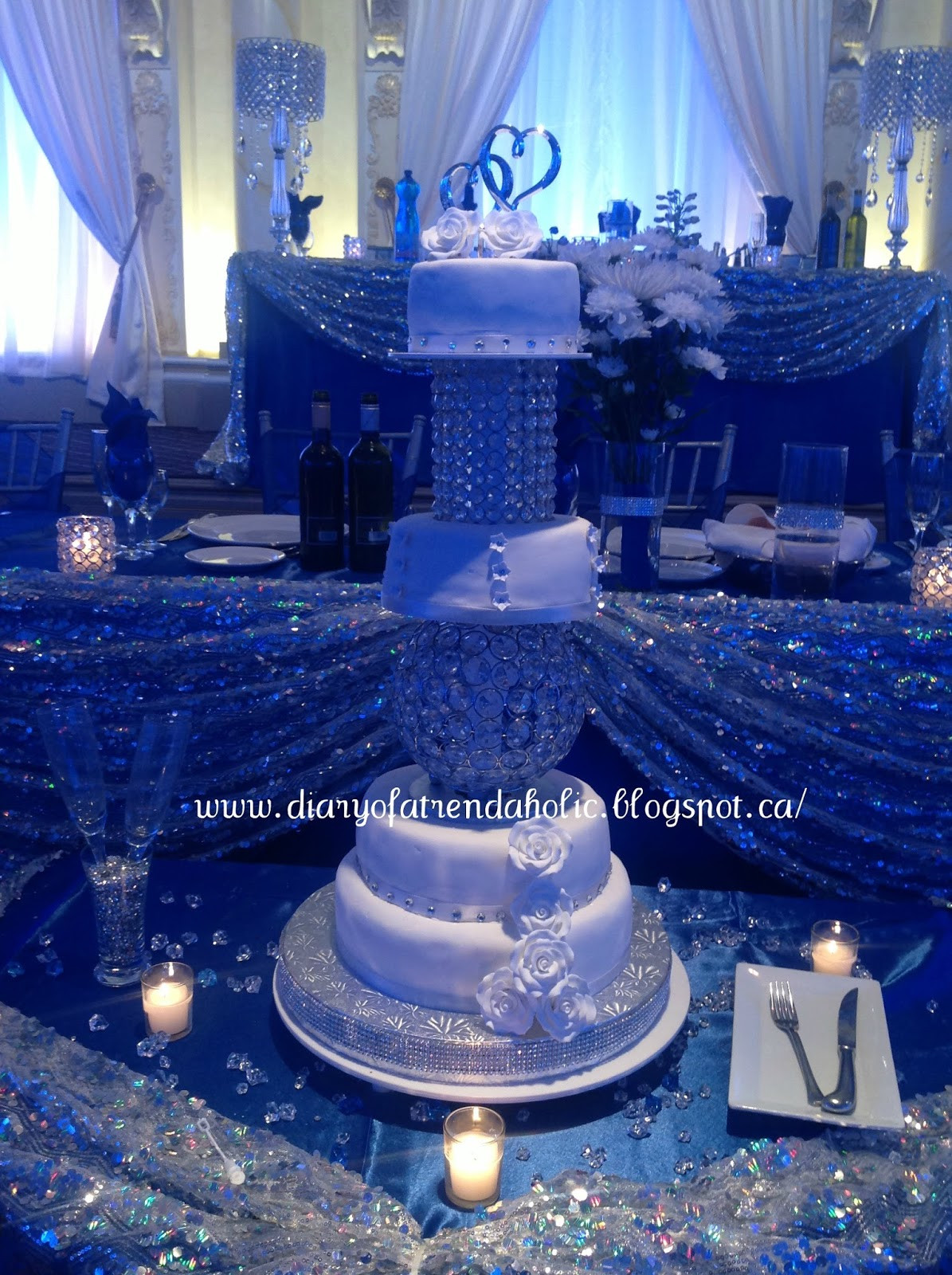 Blue And Silver Wedding Decorations
 Diary of a Trendaholic Blue and Silver Wedding