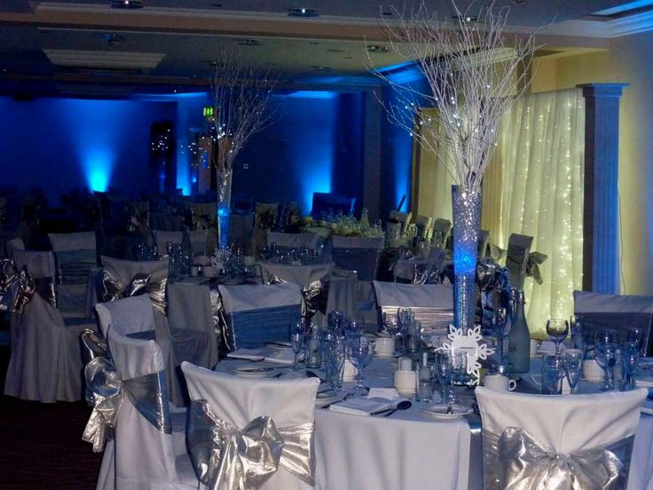 Blue And Silver Wedding Decorations
 royal blue and silver wedding decoration ideas