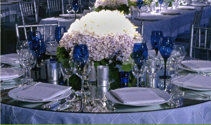 Blue And Silver Wedding Decorations
 Your Wedding in Colors Navy Blue and Silver