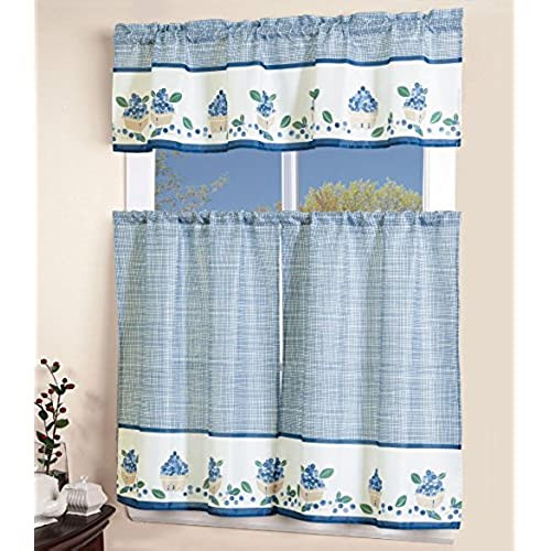 Blue And White Kitchen Curtains
 Blue Kitchen Curtains Amazon