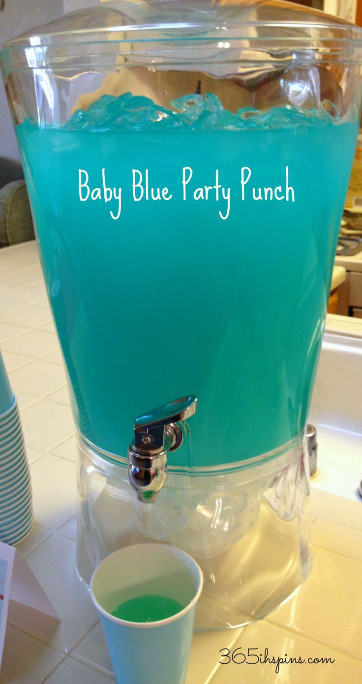 Blue Baby Shower Punch Recipes
 Pink Punch & Blue Punch easy baby shower recipes