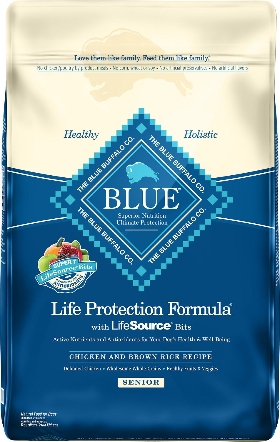 Blue Buffalo Chicken And Brown Rice
 Blue Buffalo Life Protection Formula Senior Chicken