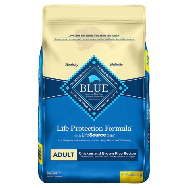 Blue Buffalo Chicken And Brown Rice
 Blue Buffalo Dog Food Chicken and Brown Rice 38 lbs